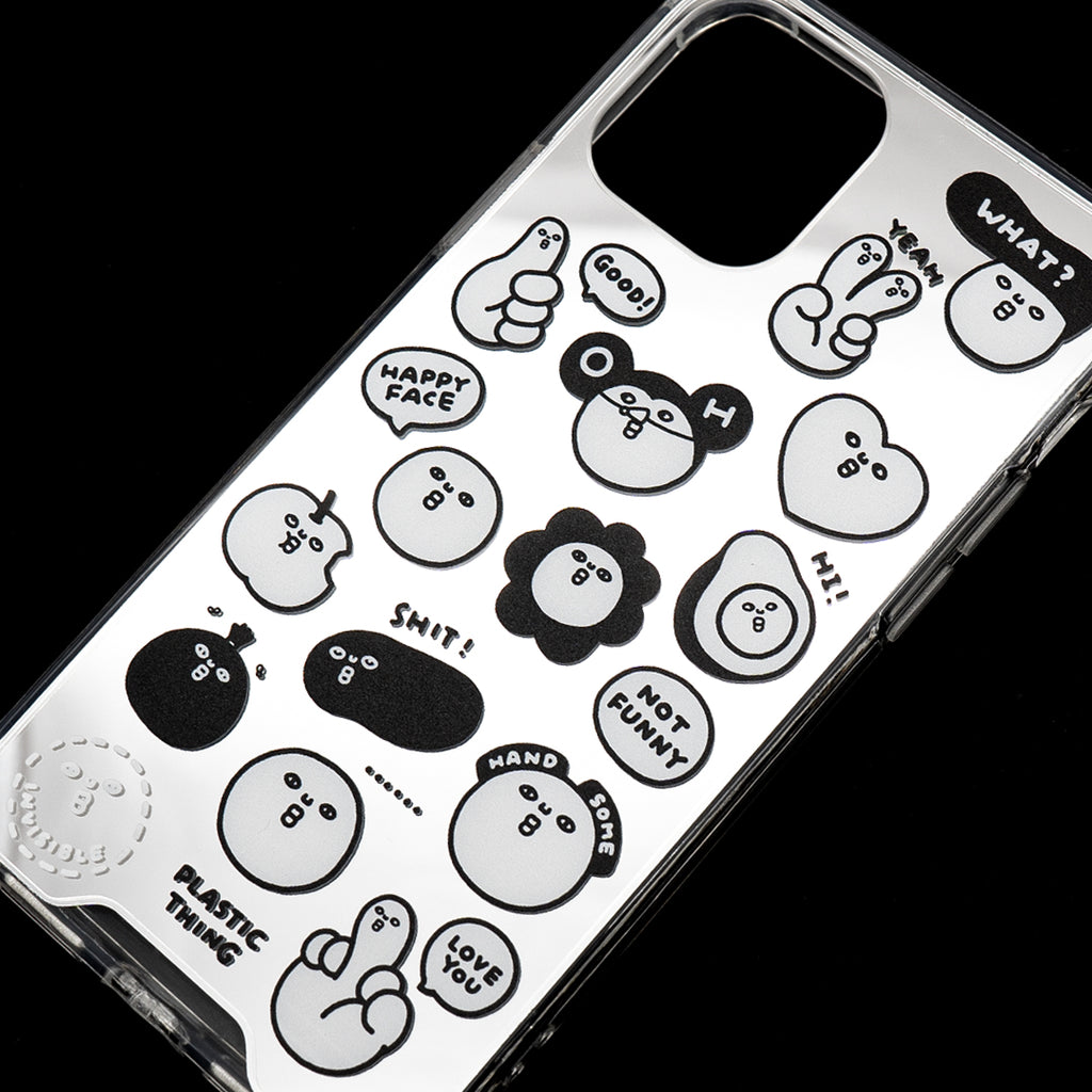 鏡面 iPhone case - 光頭仔款