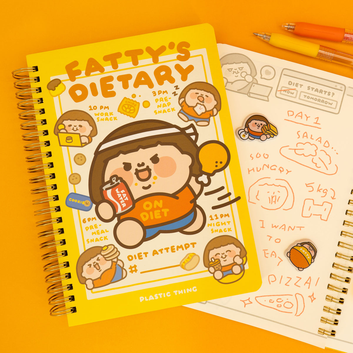 FATTY'S DIETARY A5 notebook